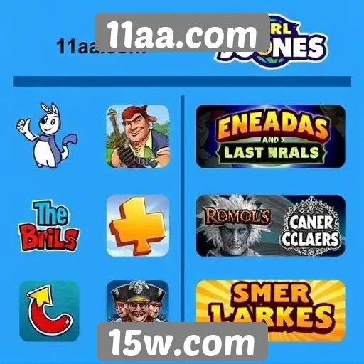 Comparativo entre jogos populares no 11aa.com